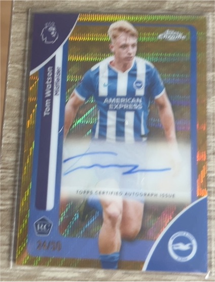 2026 Topps Chrome Premier League #44 Tom Watson — front