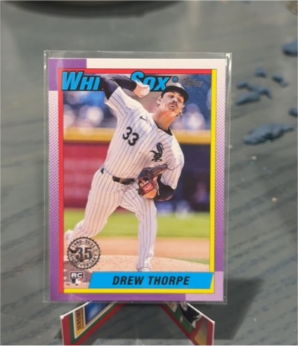 2025 Topps Series 1 1990 #T90-8 Drew Thorpe Chicago White Sox — front