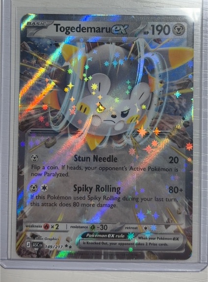 2021 Pokemon TCG Ascended Heroes #149 Togedemaru ex — front