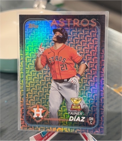 2024 Topps Series 1 #77 Yainer Díaz — front