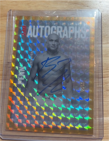 2025 Topps Chrome UFC Octagon Legends Autographs BJ Penn — front
