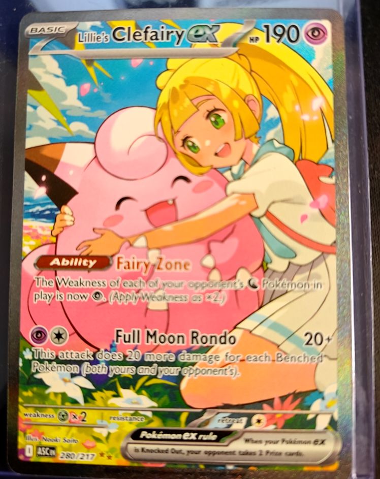 2025 Pokémon Ascended Heroes #280 Lillie's Clefairy ex — front