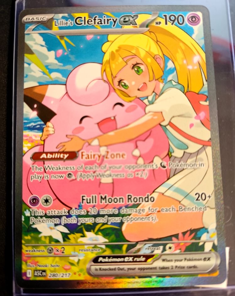 2023 Pokémon Ascended Heroes #280 Lillie's Clefairy ex — front