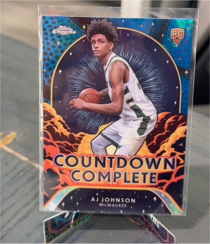 2024-25 Topps Chrome #CC-22 AJ Johnson Countdown Complete — front