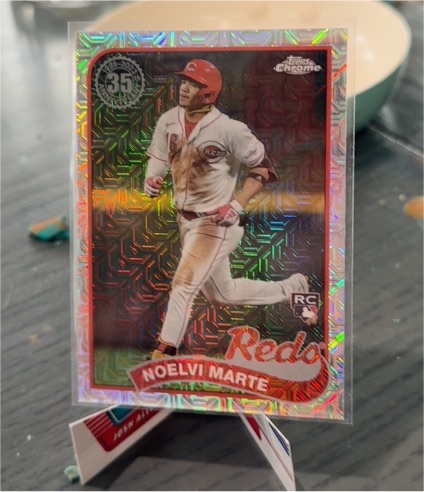 2024 Topps Chrome 35th Anniversary Silver Pack Mojo #T89C-75 Noelvi Marte — front