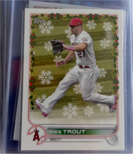 2022 Topps Holiday #HW50 Mike Trout — front