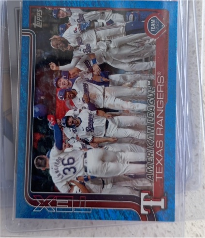 2025 Topps Series 2 #593 Texas Rangers Team Card — front