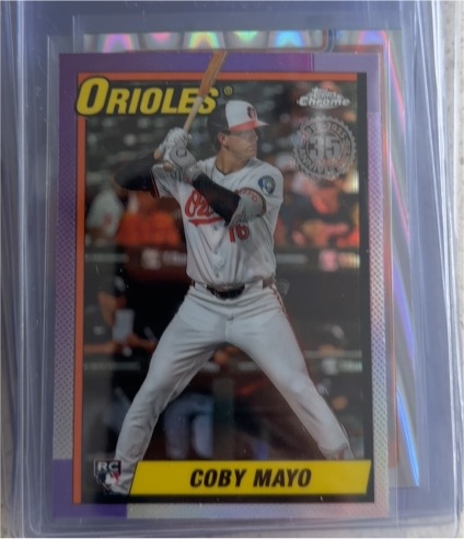 2025 Topps Chrome 35th Anniversary #90CB-17 Coby Mayo — front