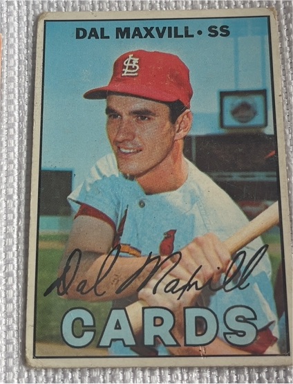 1967 Topps #421 Dal Maxvill — front
