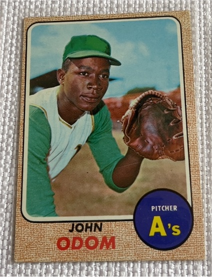 1968 Topps #501 John Odom — front