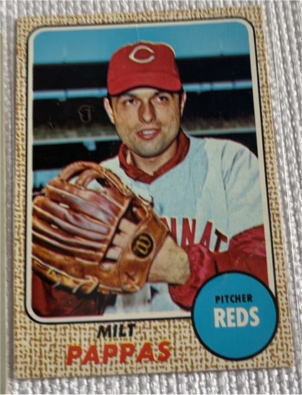 1968 Topps #74 Milt Pappas — front