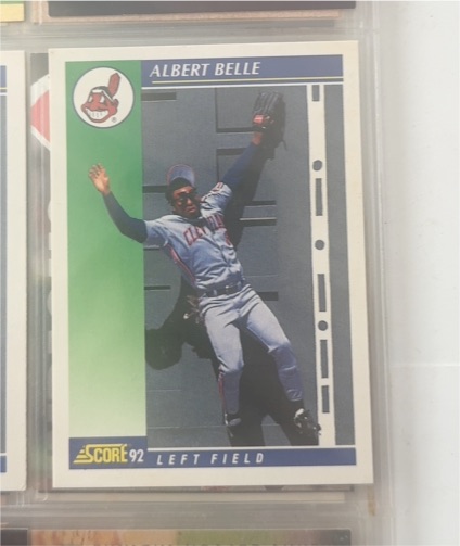 1992 Score #31 Albert Belle — front
