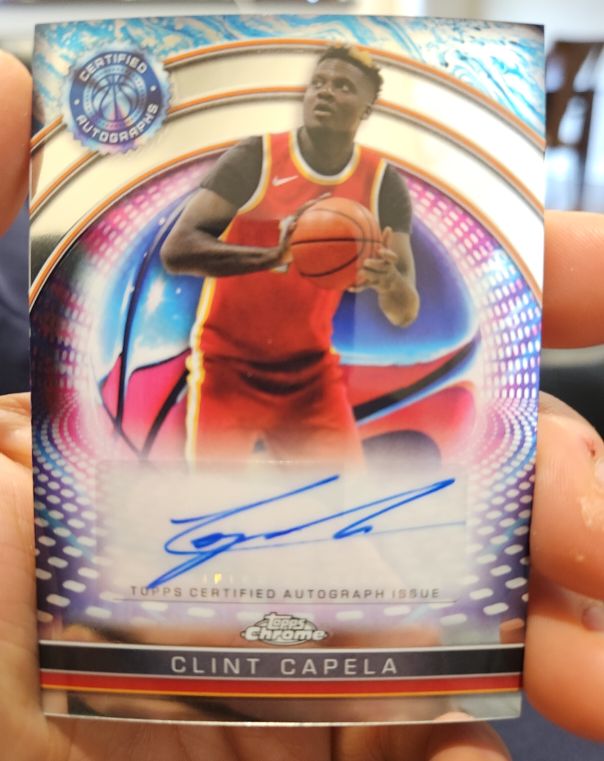 2024-25 Topps Chrome Certified Autographs Clint Capela #TCAI-CC — front