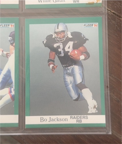 1991 Fleer #110 Bo Jackson — front