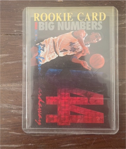 1994 Skybox NBA Hoops Big Numbers #BN8 Anfernee Hardaway — front