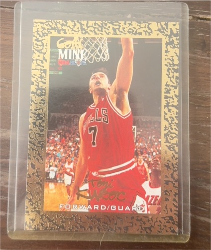 1995 SkyBox NBA Hoops Gold Mine #433 Toni Kukoc — front