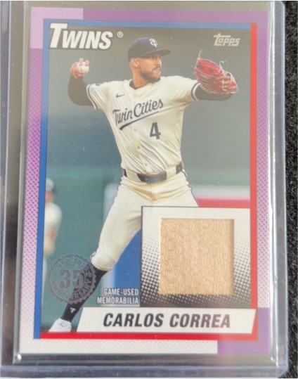 2025 Topps Series 1 - 1990 Topps Baseball Relics #T90R-CCO Carlos Correa — front