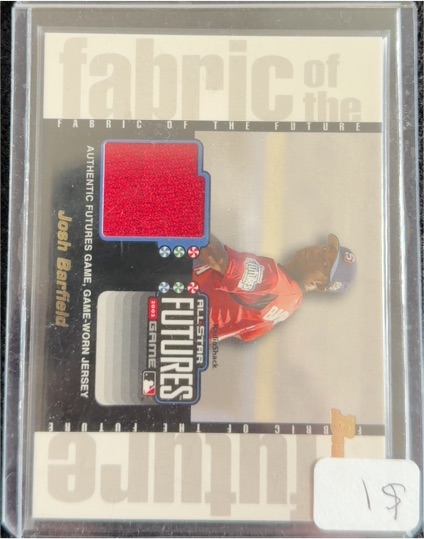 2003 Bowman Draft Fabric of the Future #FF-JB Josh Barfield — front