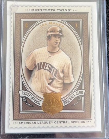 2009 Upper Deck SP Legendary Cuts #77 Joe Mauer — front