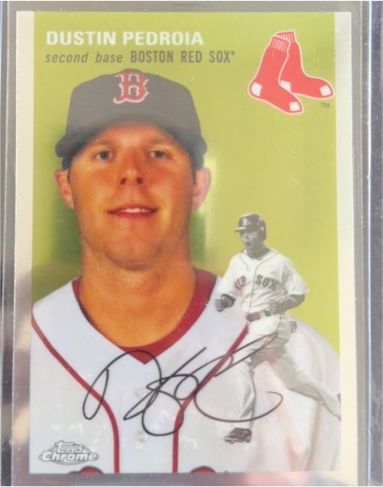 2023 Topps Chrome Platinum Anniversary #465 Dustin Pedroia — front