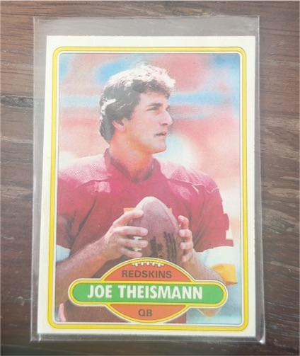 1980 Topps #475 Joe Theismann — front