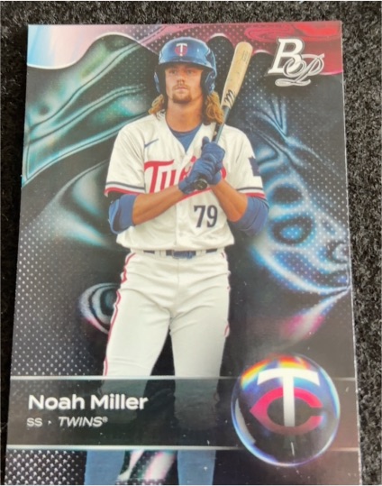 2023 Bowman Platinum Top Prospects #TOP-34 Noah Miller — front