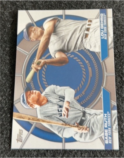 2025 Topps Series 2 #DD-20 Lou Gehrig / Babe Ruth Dynamic Duos — front