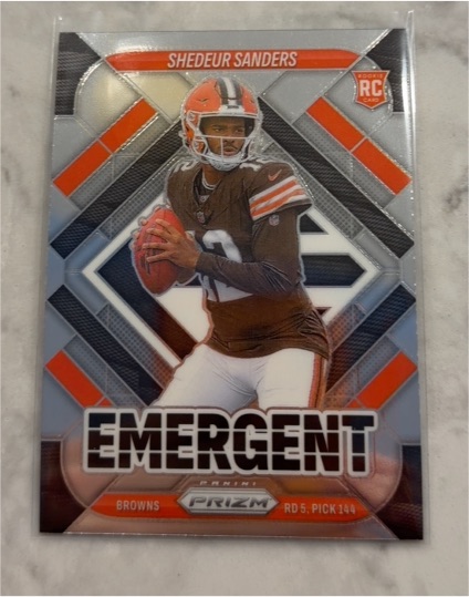 2025 Panini Prizm Emergent #17 Shedeur Sanders — front