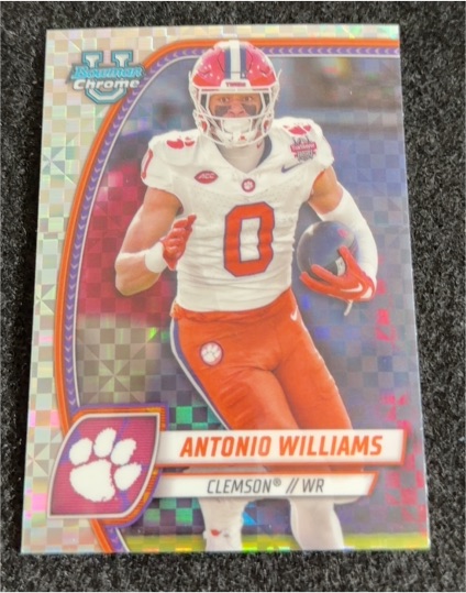 2024 Bowman University Chrome #14 Antonio Williams — front