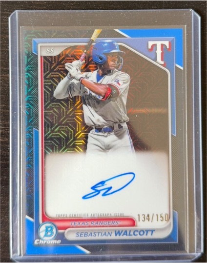 2024 Bowman Chrome #BMA-SW Sebastian Walcott — front