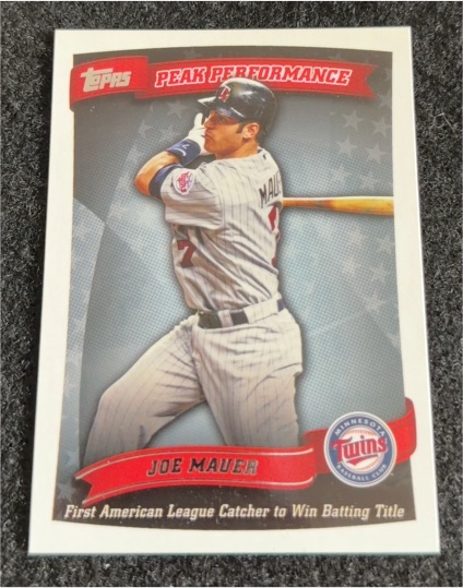 2010 Topps Peak Performance #PP-26 Joe Mauer — front