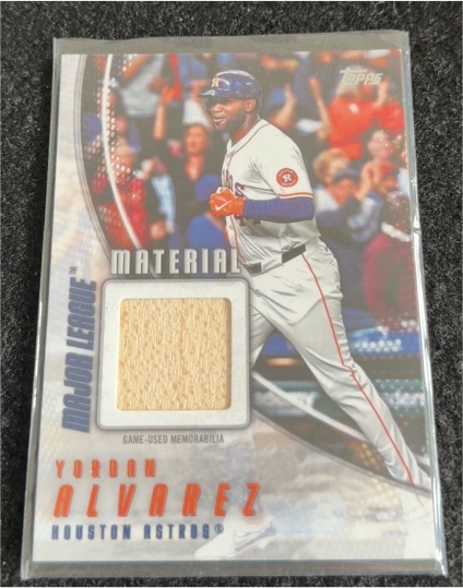 2025 Topps Major League Material #MLM-YA Yordan Alvarez — front