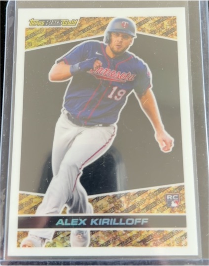 2021 Topps Chrome Update #BGC-22 Alex Kirilloff Black Gold Rookie — front