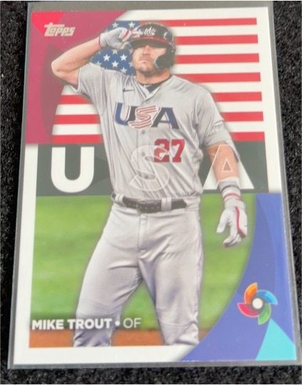 2023 Topps Series 2 World Baseball Classic Stars #WBC-1 Mike Trout — front
