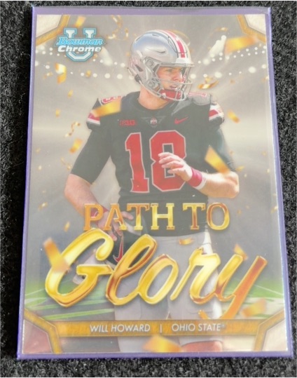 2024 Bowman Chrome University #PG-11 Will Howard Path to Glory — front