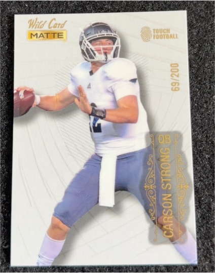 2022 Wild Card Matte #MB-12 Carson Strong — front
