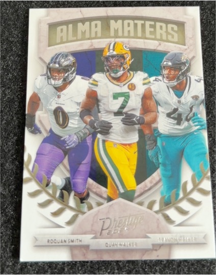 2024 Panini Prestige #22 Alma Maters Travon Walker, Roquan Smith, Quay Walker — front