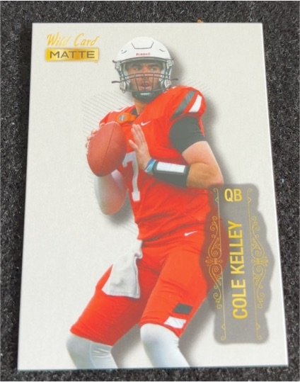 2022 Wild Card Matte #MB-21 Cole Kelley — front