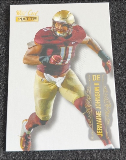 2022 Wild Card Matte #MB-63 Jermaine Johnson II — front
