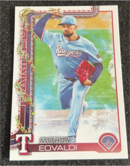 2025 Topps Holiday #H47 Nathan Eovaldi — front