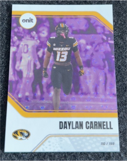2024 Onit Missouri Tigers #110 Daylan Carnell — front