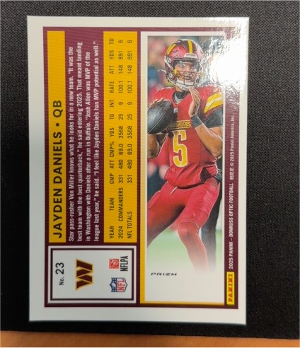 2025 Panini Donruss #28 Jayden Daniels — front