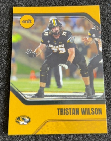 2023 Onit Missouri Tigers Football Tristan Wilson — front