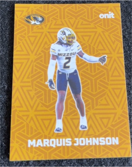2025 Onit #CC-6 Marquis Johnson — front