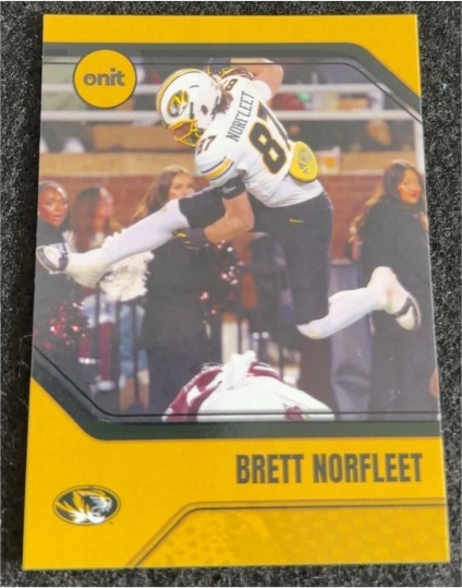 2024 Onit Missouri Tigers Brett Norfleet — front