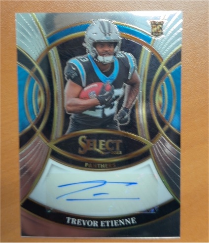 2025 Panini Select #21 Trevor Etienne Rookie Signature — front
