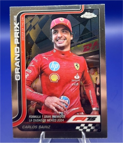 2025 Topps Chrome F1 Driver of the Day Carlos Sainz — front