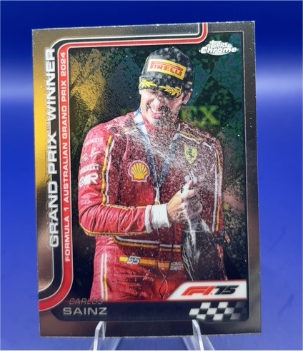 2025 Topps Chrome Formula 1 #95 Carlos Sainz Grand Prix Winner — front