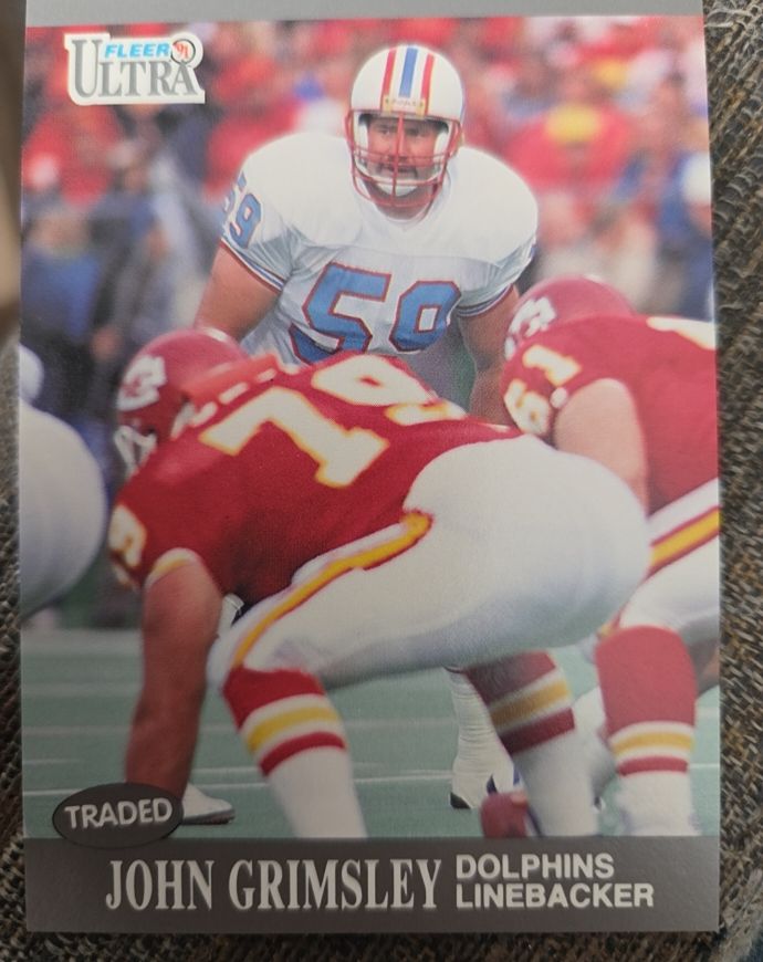 1991 Fleer Ultra #48 John Grimsley — front