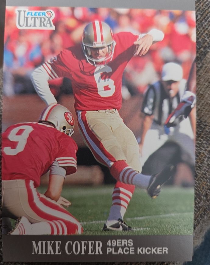 1991 Fleer Ultra #246 Mike Cofer San Francisco 49ers — front